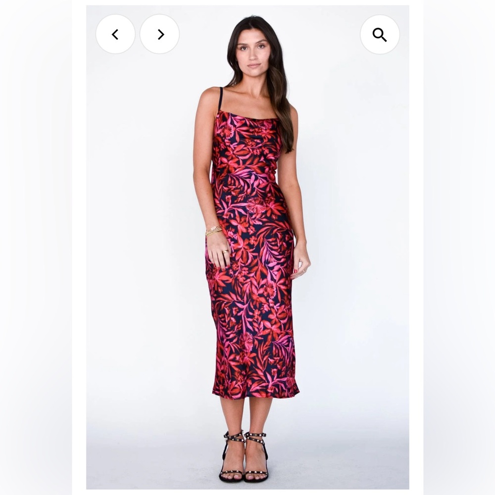 Geneva Cowl Neck Midi Dress